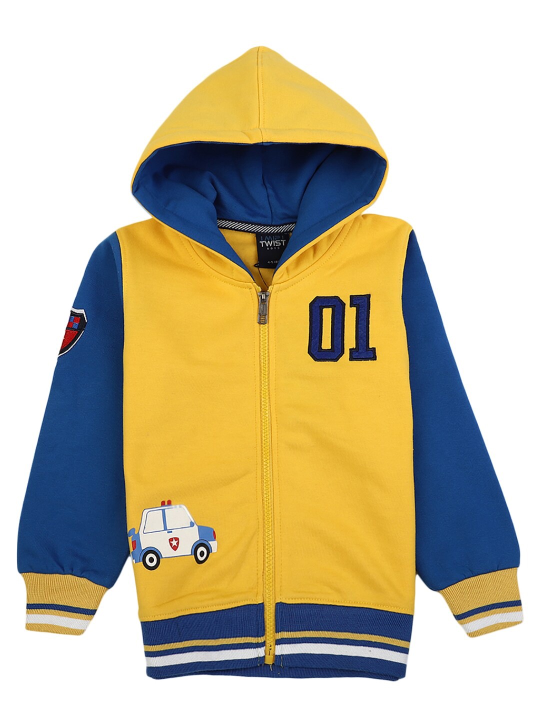 

V-Mart Boys Yellow Hooded T-shirt