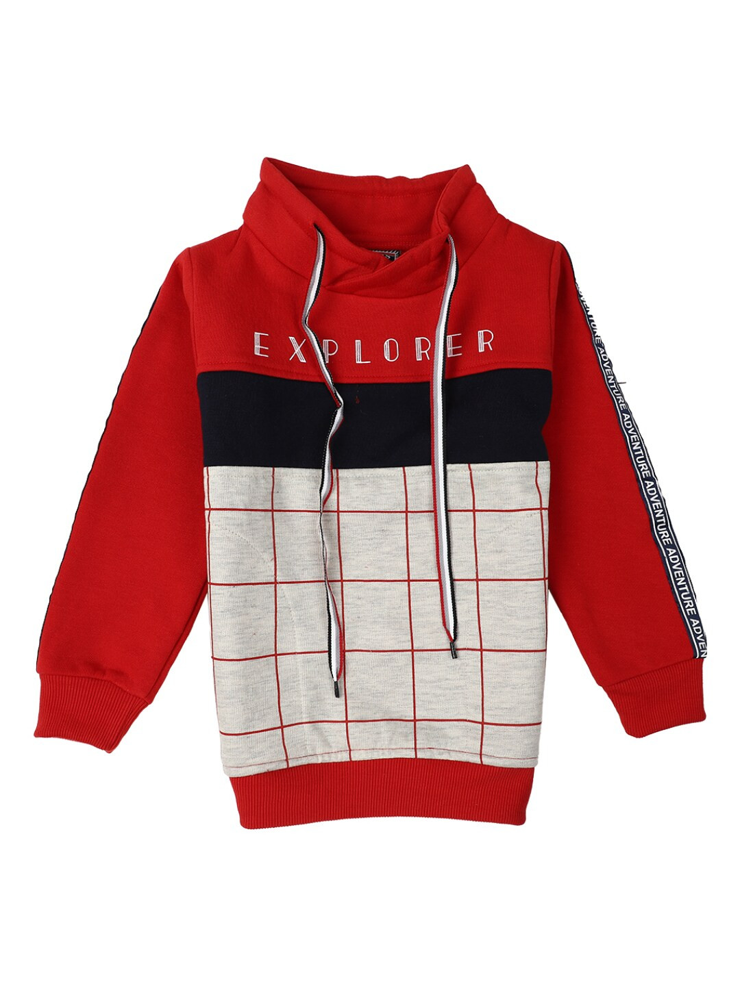 

V-Mart Boys Red Colourblocked Cotton T-shirt
