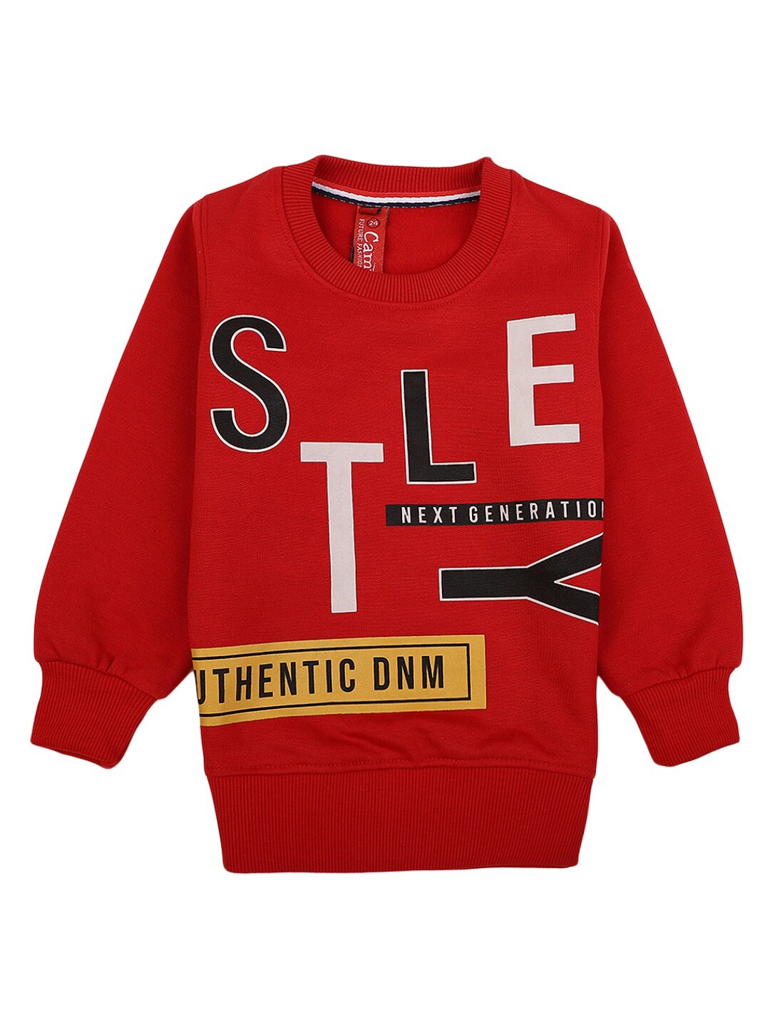 

V-Mart Boys Red Printed Cotton Sweatshirt