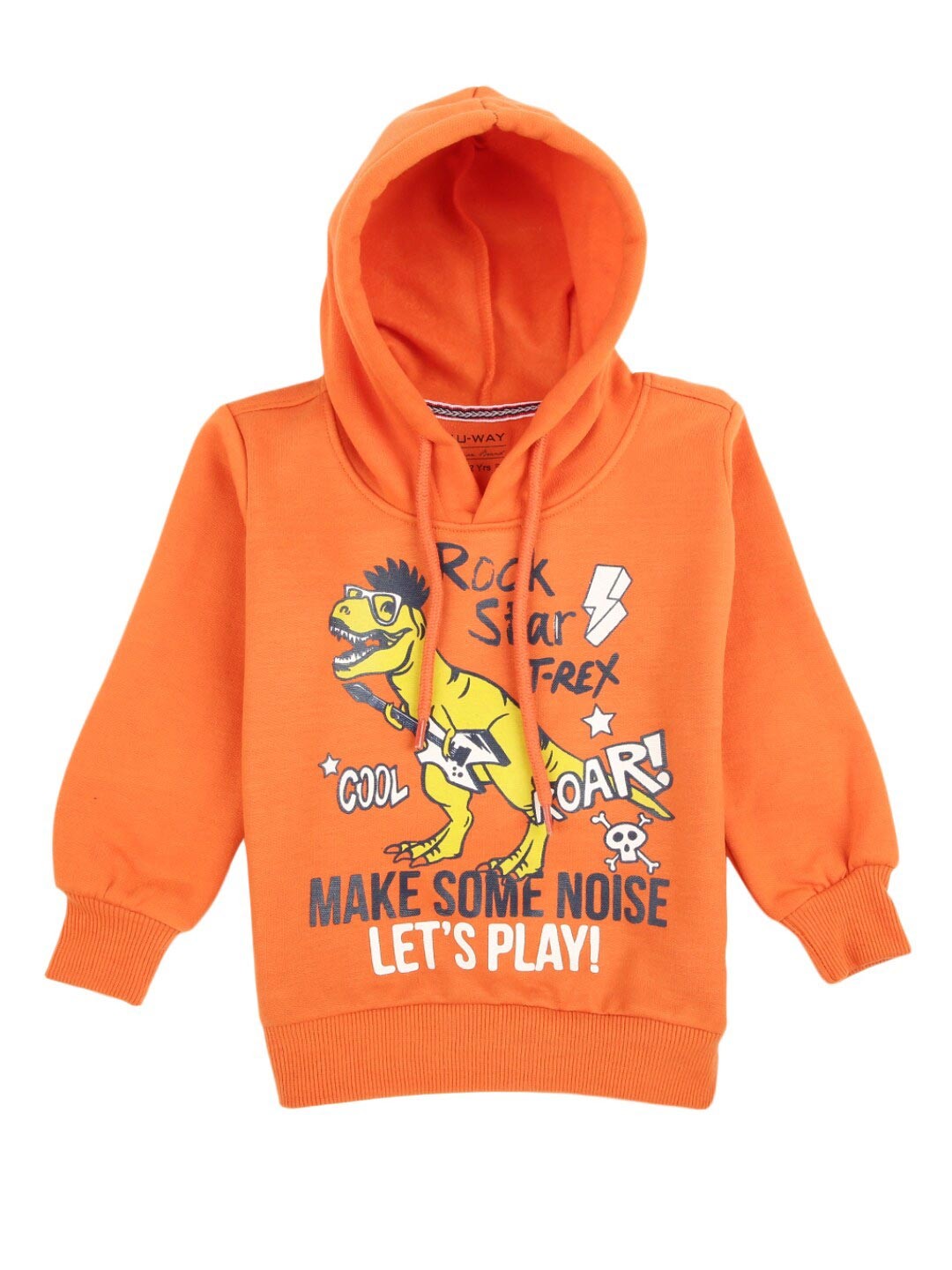 

V-Mart Boys Orange Printed T-shirt
