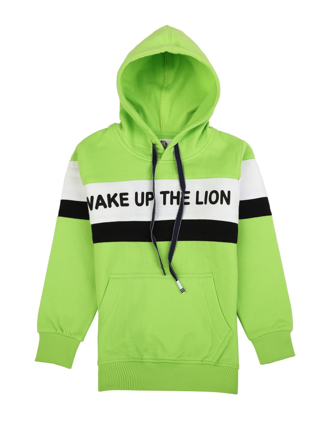

V-Mart Boys Green Striped Applique T-shirt