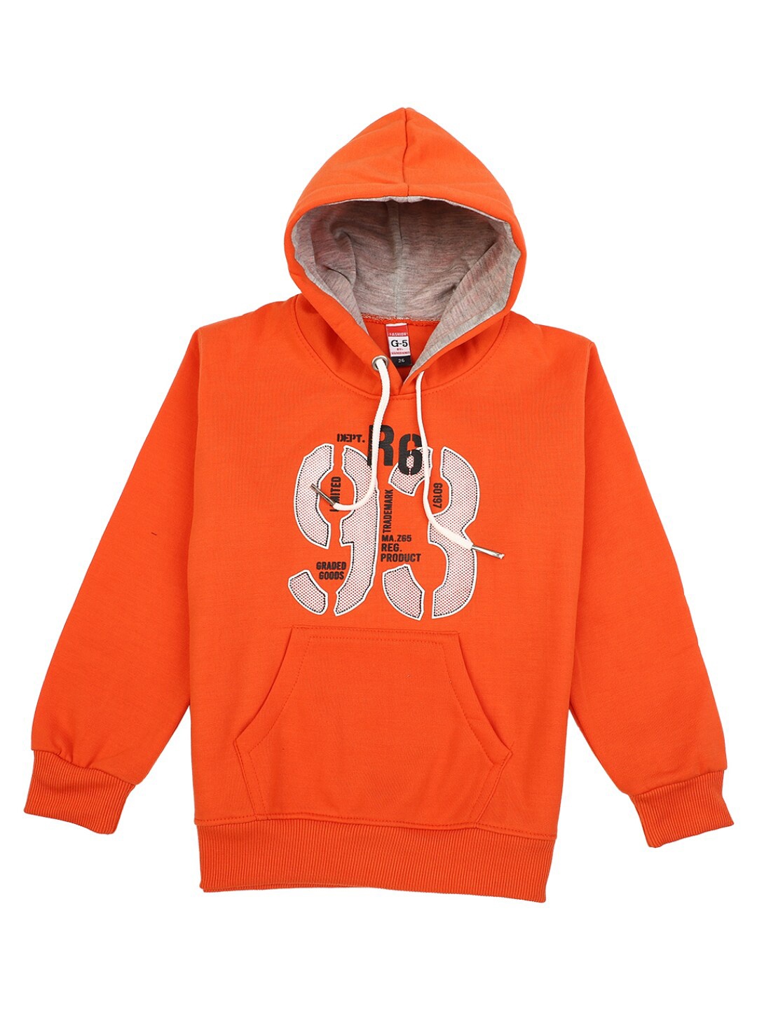 

V-Mart Boys Orange Printed T-shirt