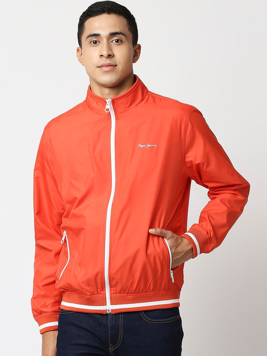 

Pepe Jeans Men Orange Sporty Jacket
