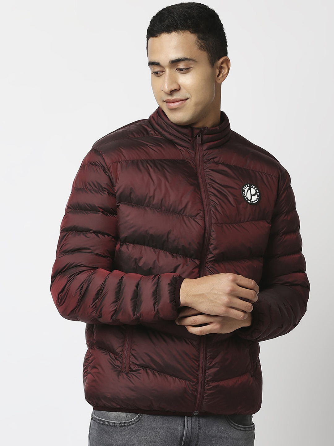 

Pepe Jeans Men Red Solid Puffer Jacket