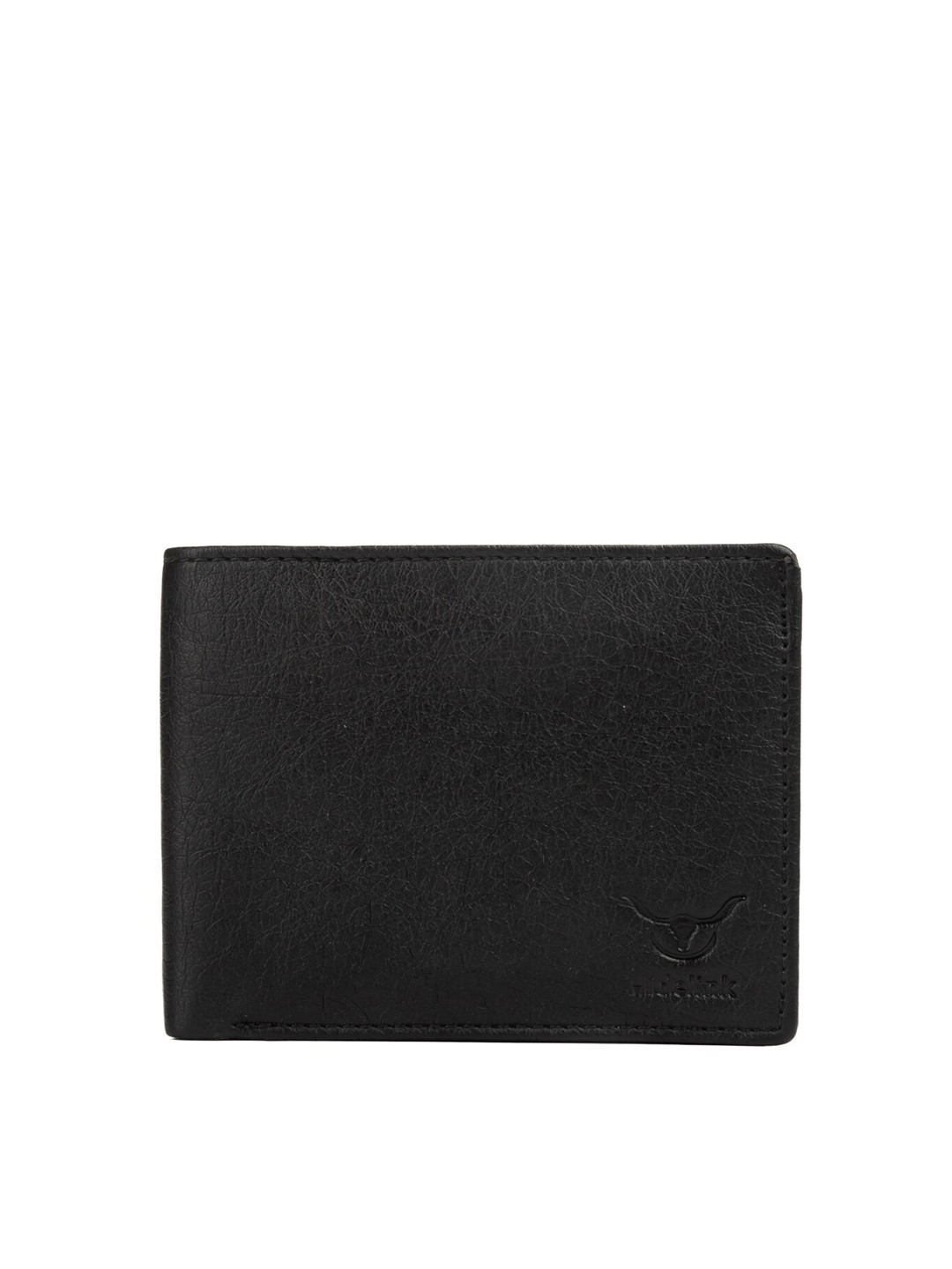 

Hidelink Men Black PU Two Fold Wallet