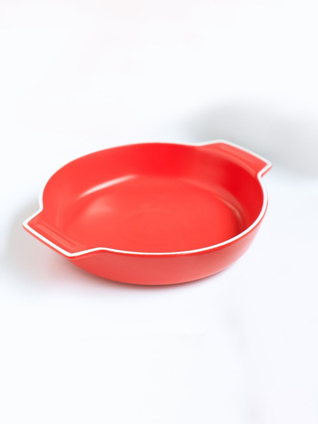 

Nestasia Red Solid Ceramic Baking Pot