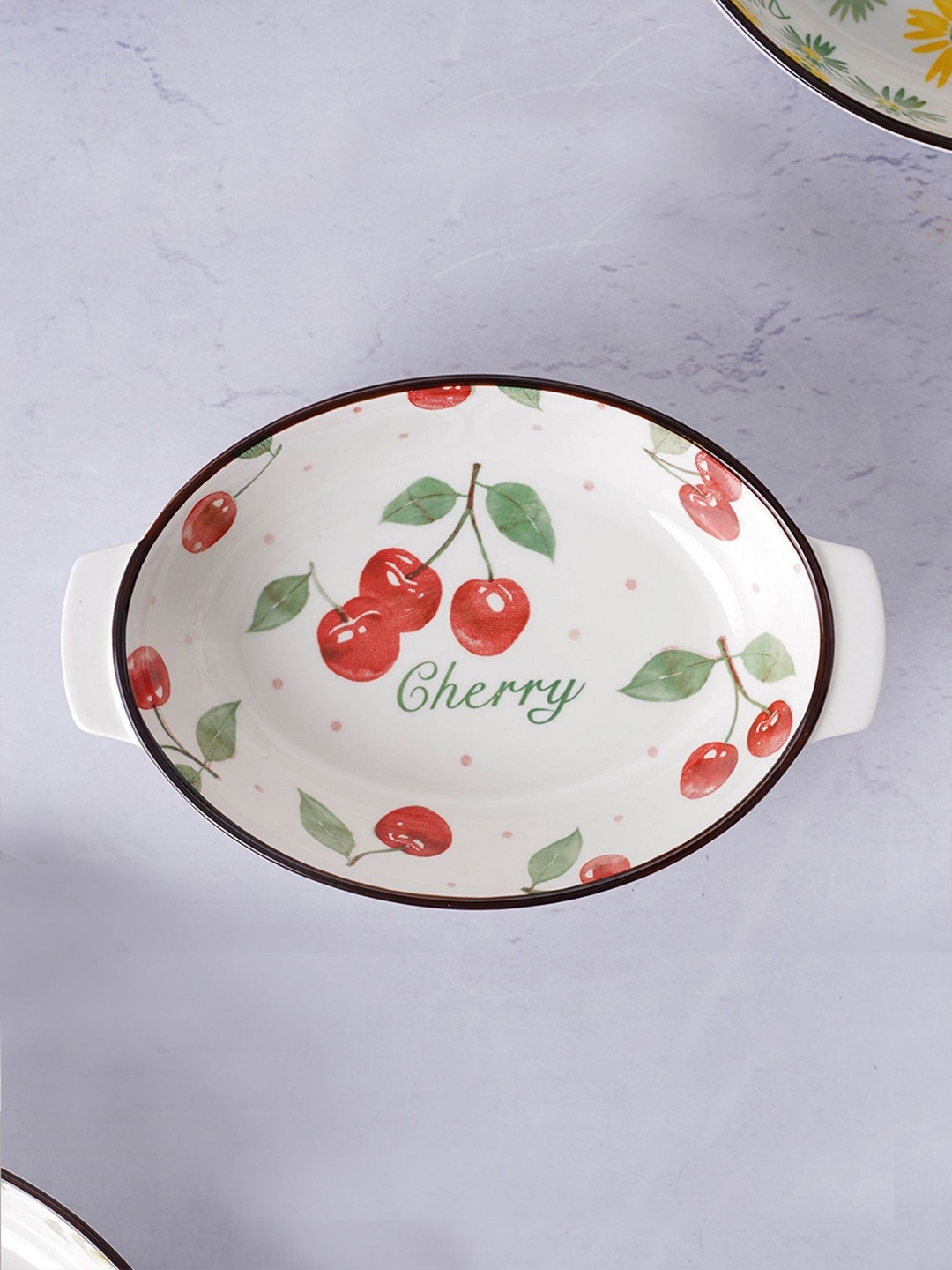 

Nestasia White & Red Printed Bakeware