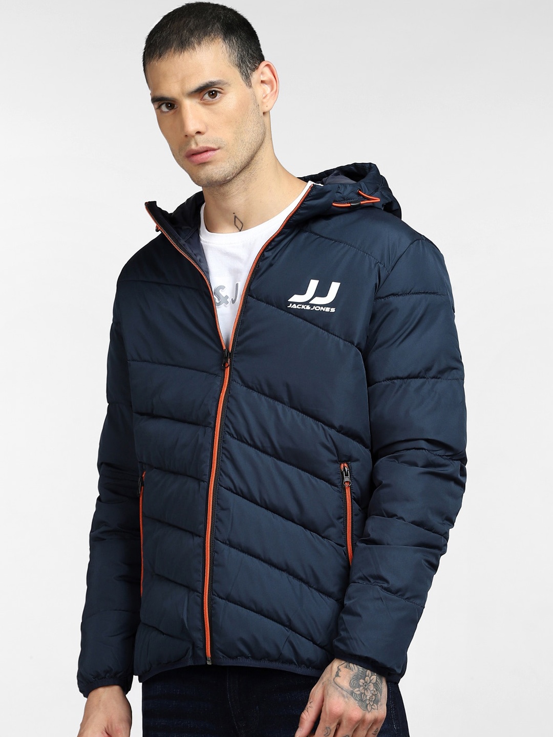 

Jack & Jones Men Blue Padded Jacket