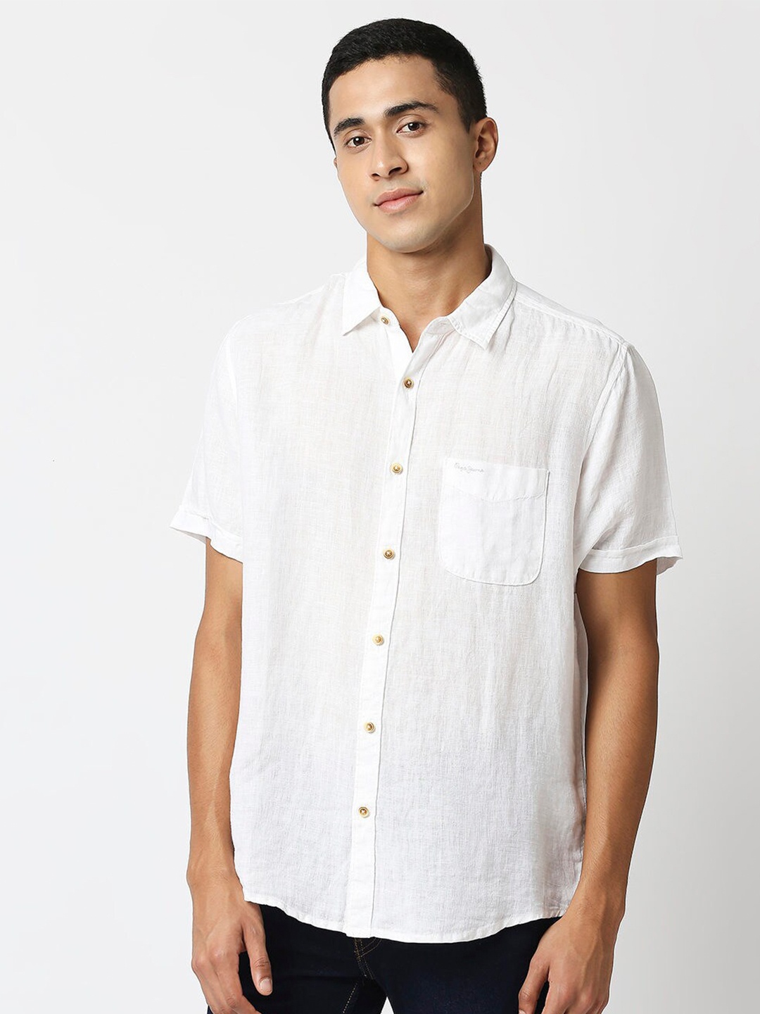 

Pepe Jeans Men White Casual Shirt