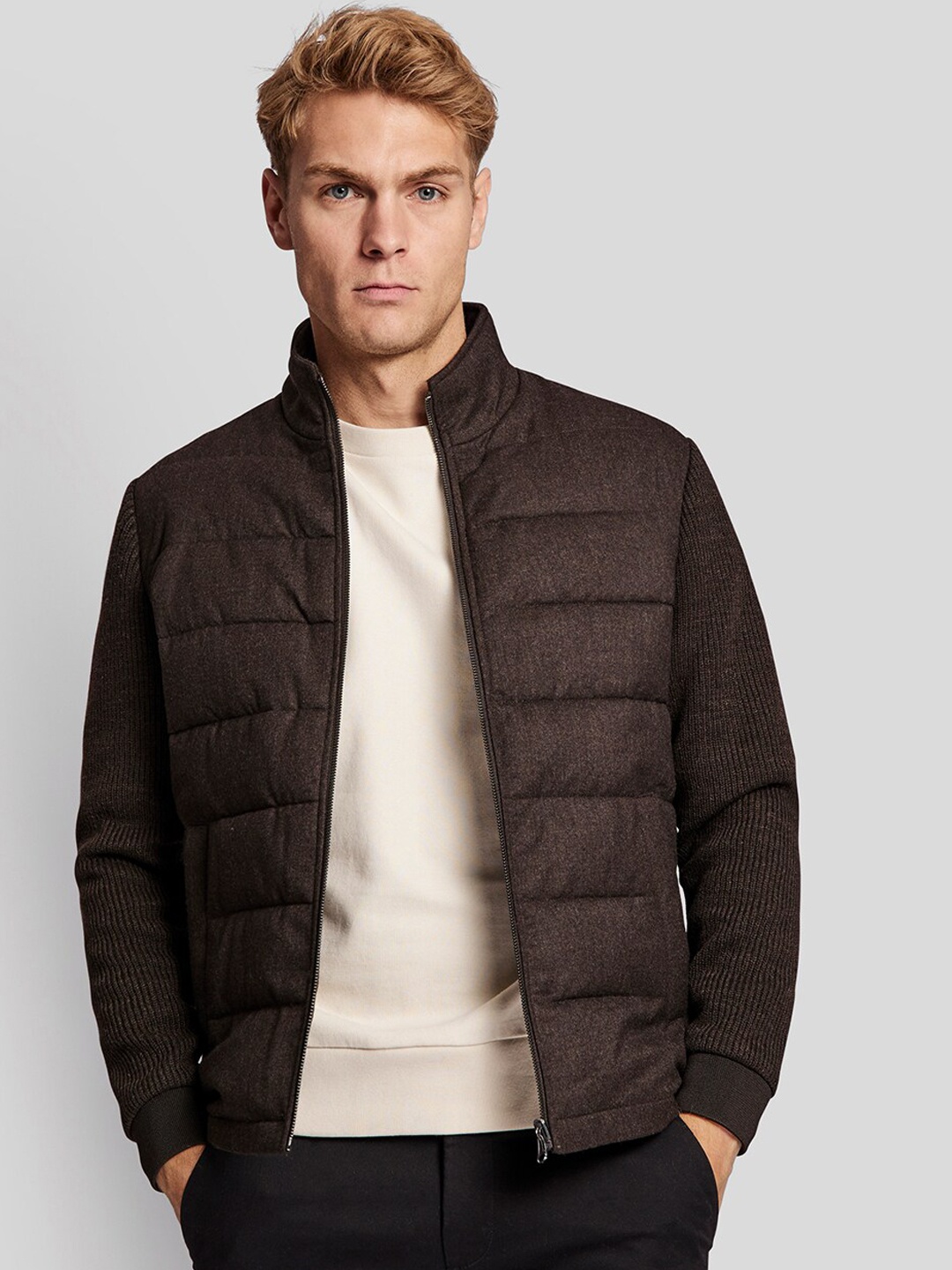 

Bruun & Stengade Men Brown Puffer Jacket