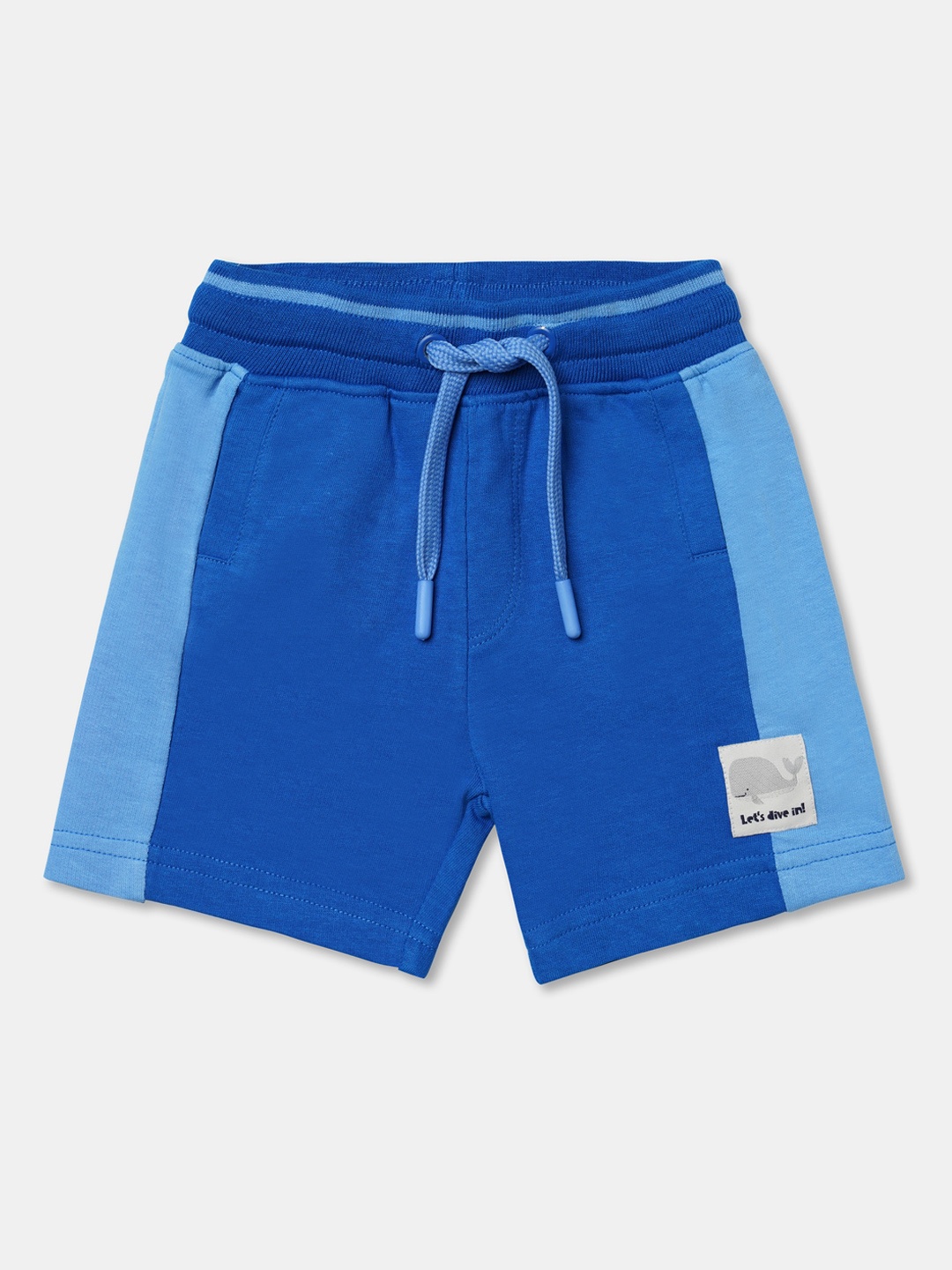 

R&B Boys Blue High-Rise Cotton Shorts