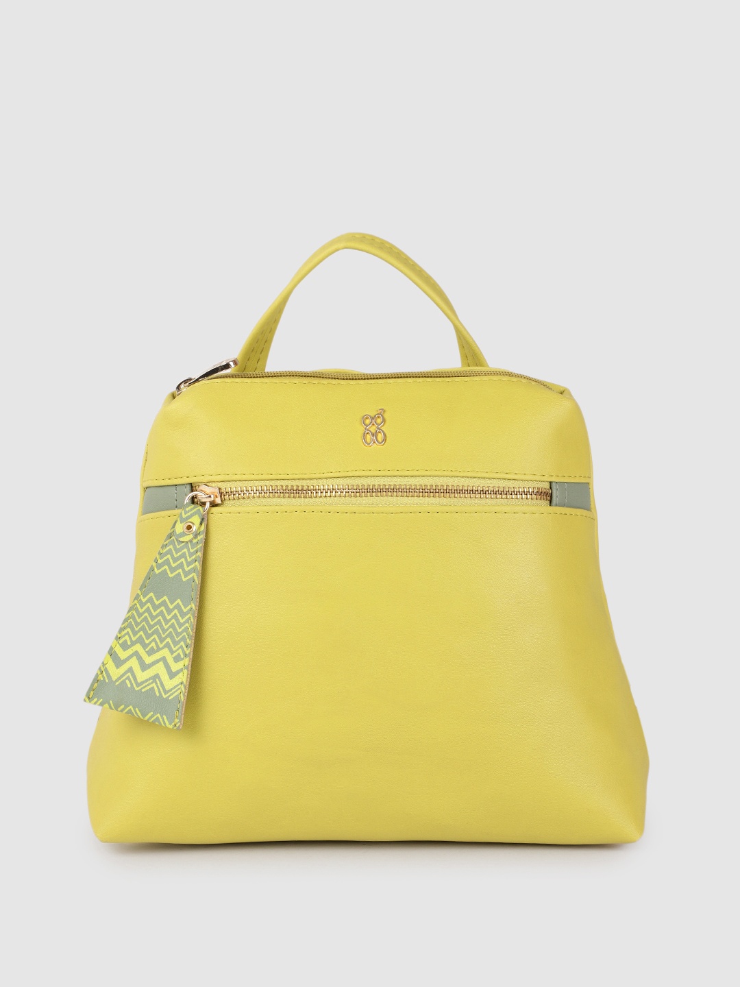 

Baggit Women Green Solid Backpack