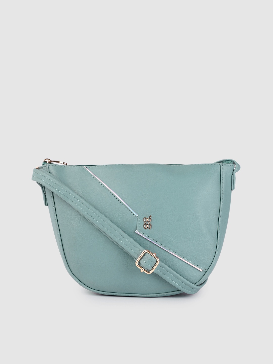 

Baggit Women Blue Solid Structured Sling Bag