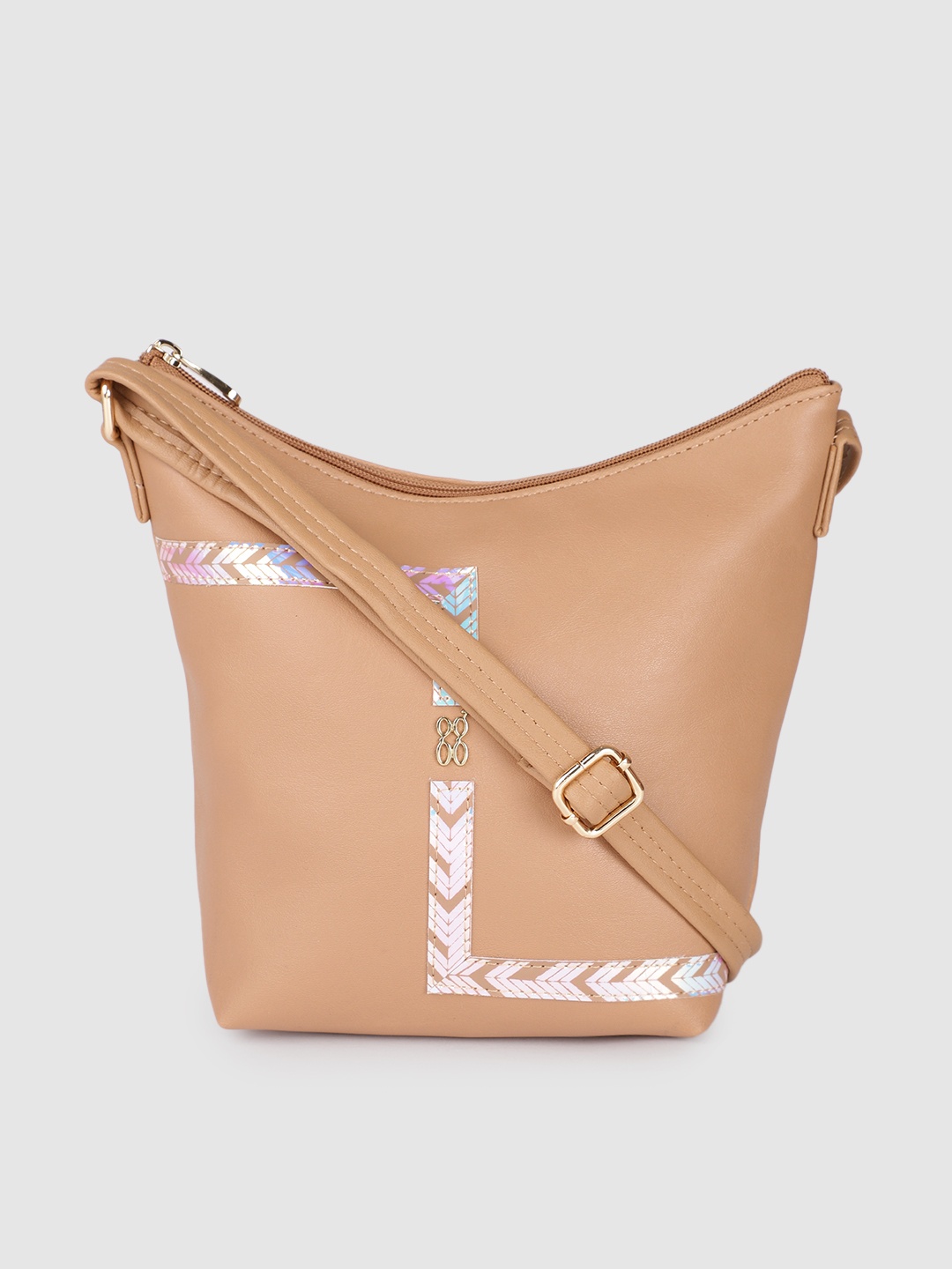 

Baggit Beige Structured Sling Bag