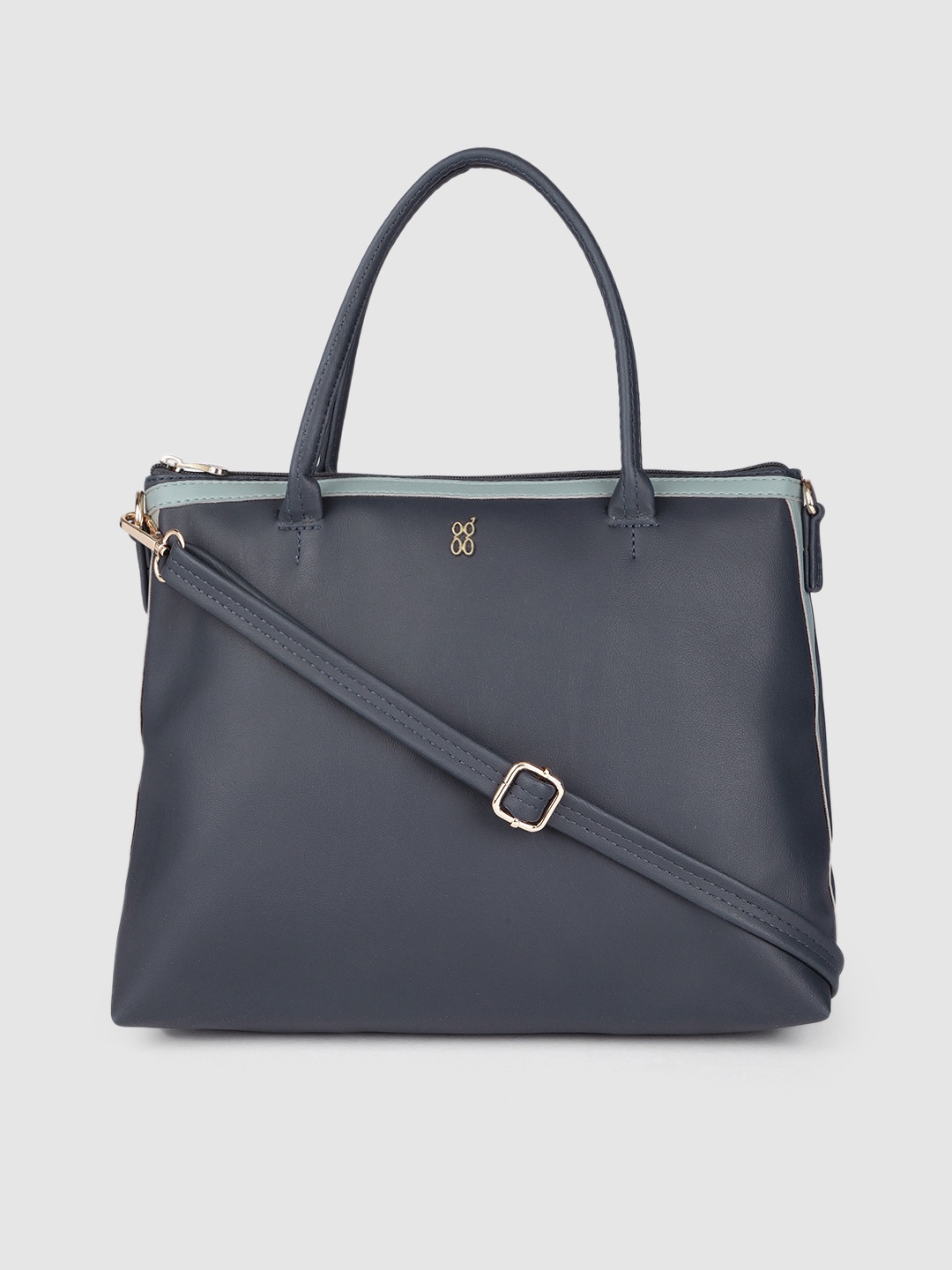 

Baggit Blue Solid Handheld Bag