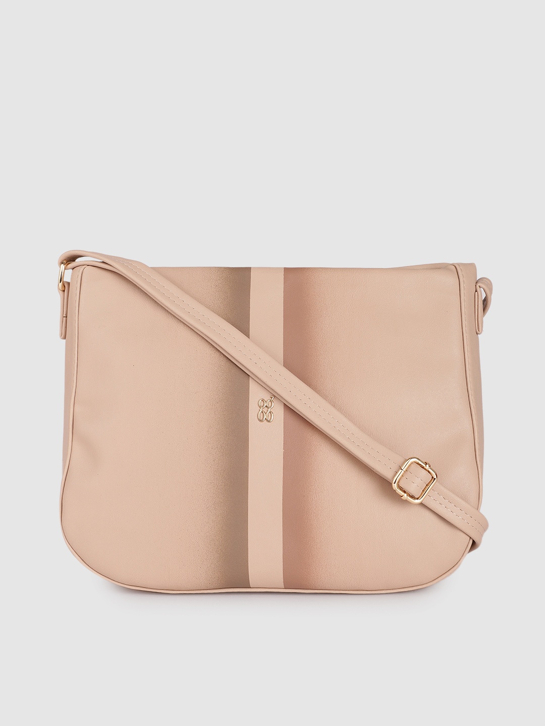 

Baggit Beige Structured Handheld Bag