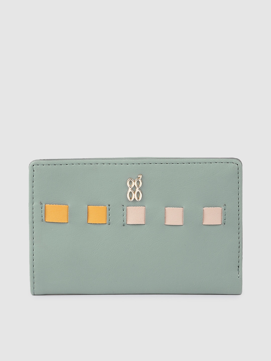 

Baggit Women Sea Green Solid Two Fold Wallet