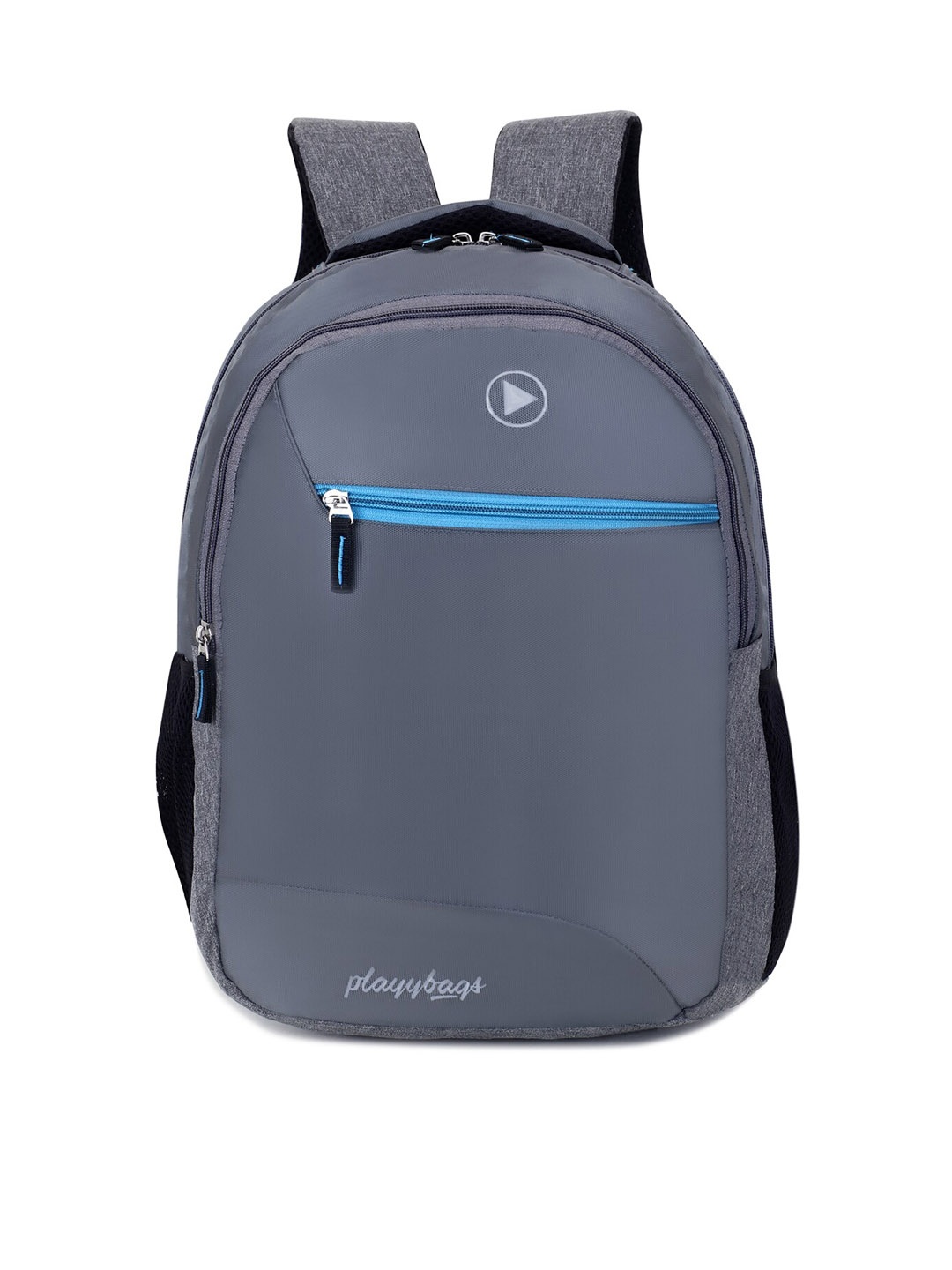 

PLAYYBAGS Unisex Grey & Blue Laptop Backpack