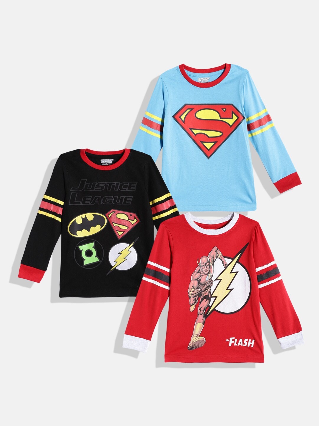 

GAME BEGINS Boys Pack of 3 Pure Cotton Assorted Printed T-shirts