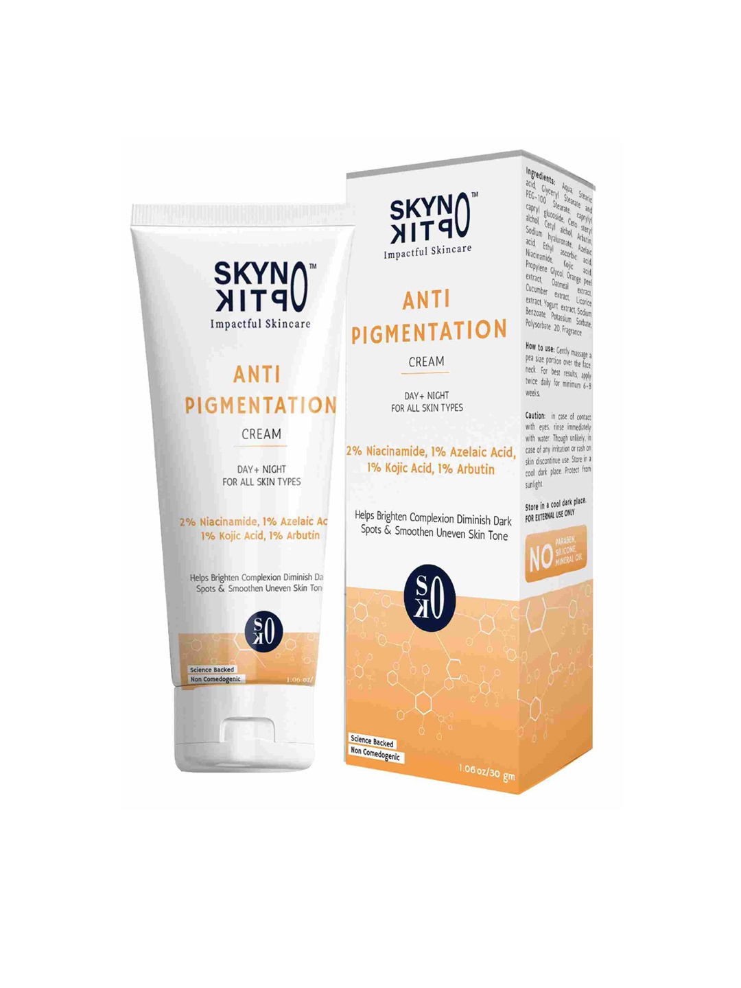 

Skynoptik Anti Pigmentation Day & Night Cream 30Gm, Orange