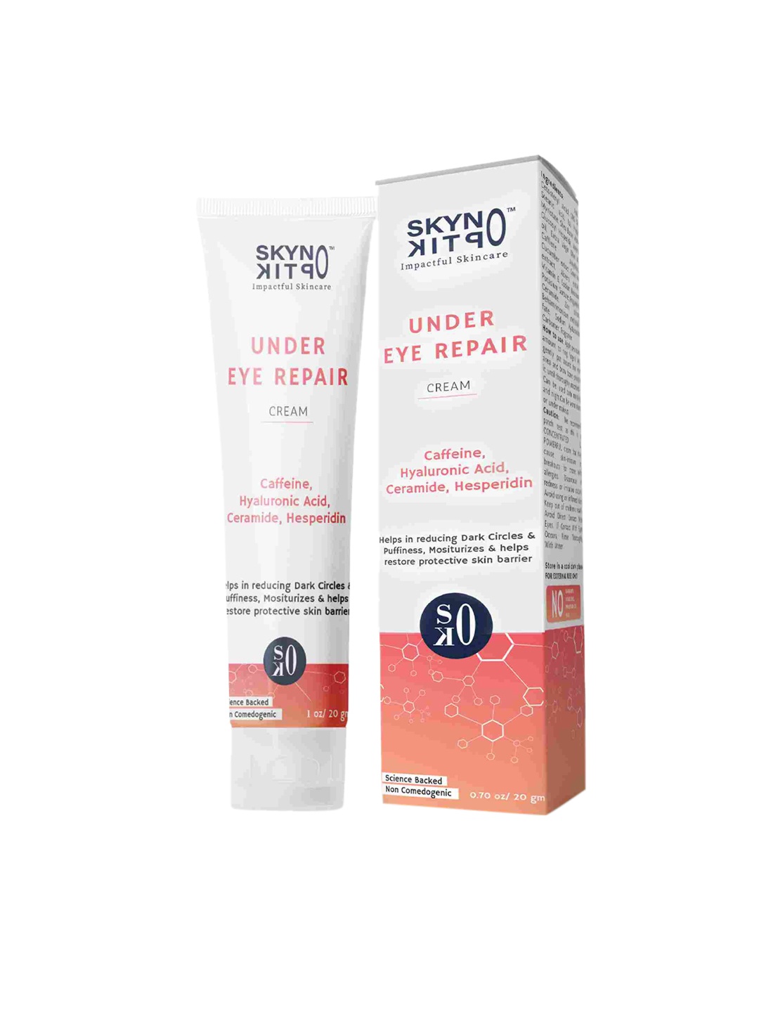 

Skynoptik Hyaluronic Acid Under Eye Repair Cream 20ml, White