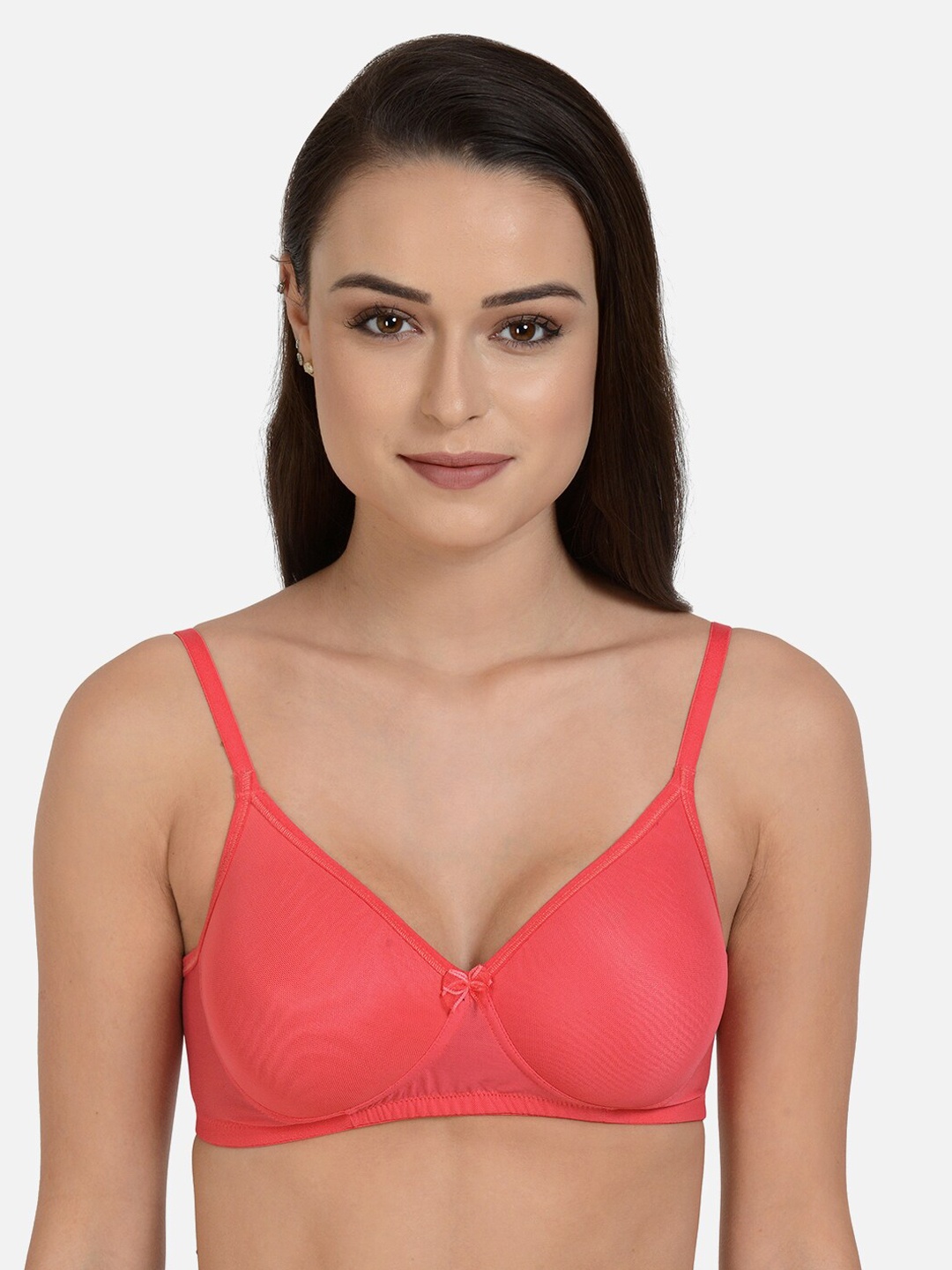 

mod & shy Women Coral Lightly Padded T-Shirt Bra