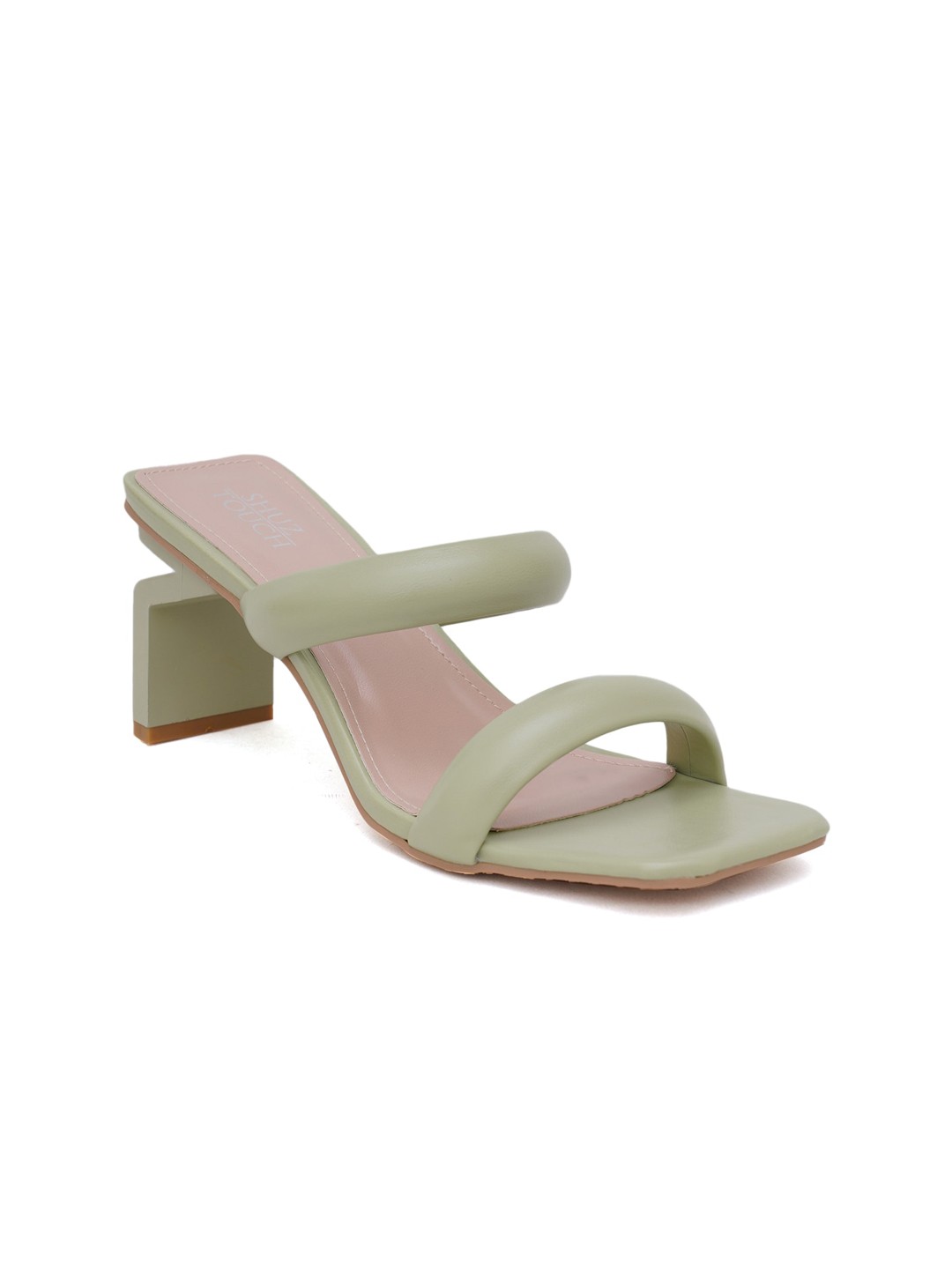 

SHUZ TOUCH Women Green Block Heels