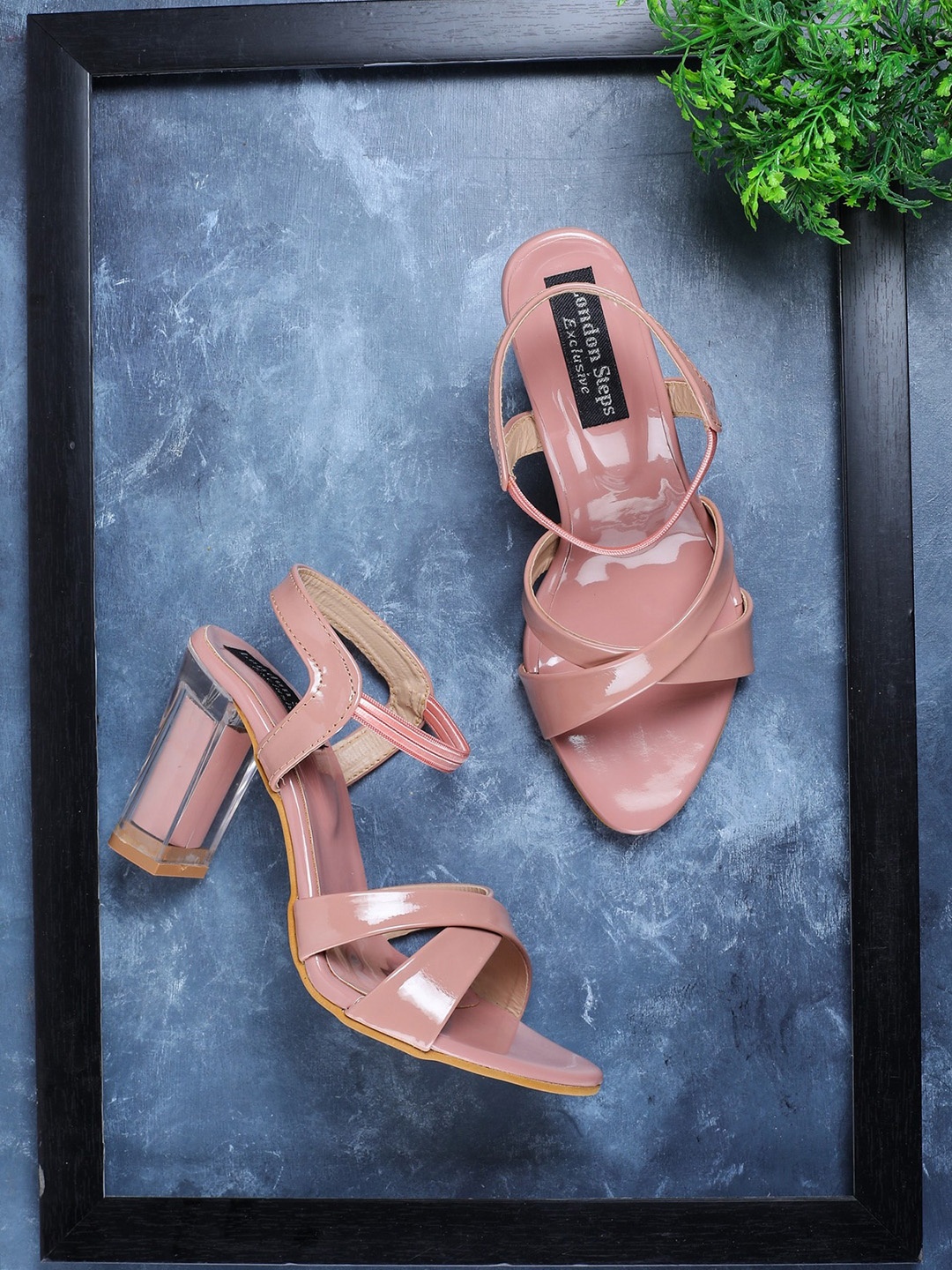 

LONDON STEPS Women Pink Block Sandals