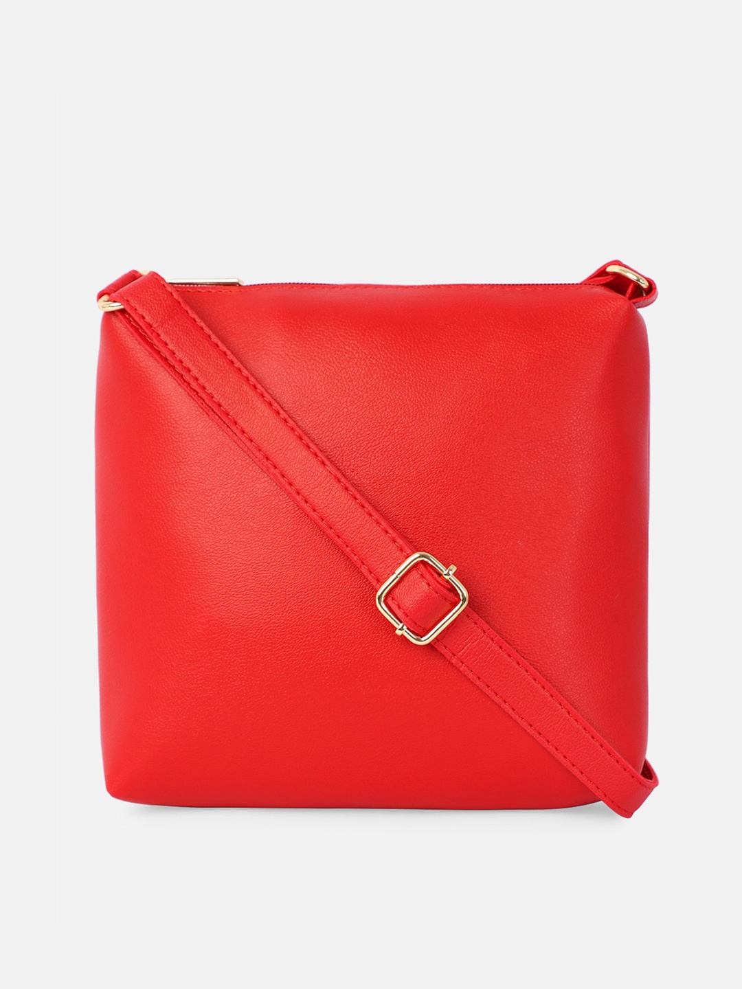 

Bagsy Malone Red PU Structured Sling Bag