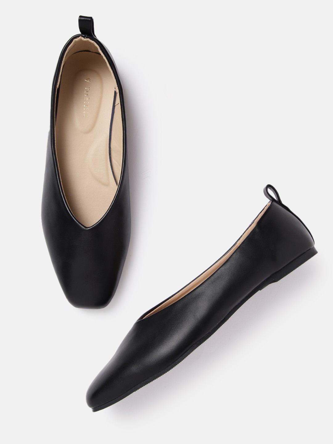 

Van Heusen Woman Black Solid Ballerinas