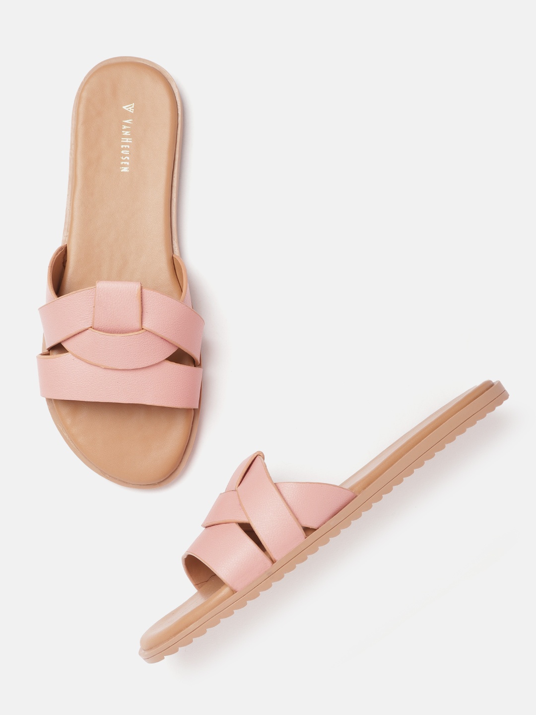 

Van Heusen Woman Solid Open Toe Flats, Pink