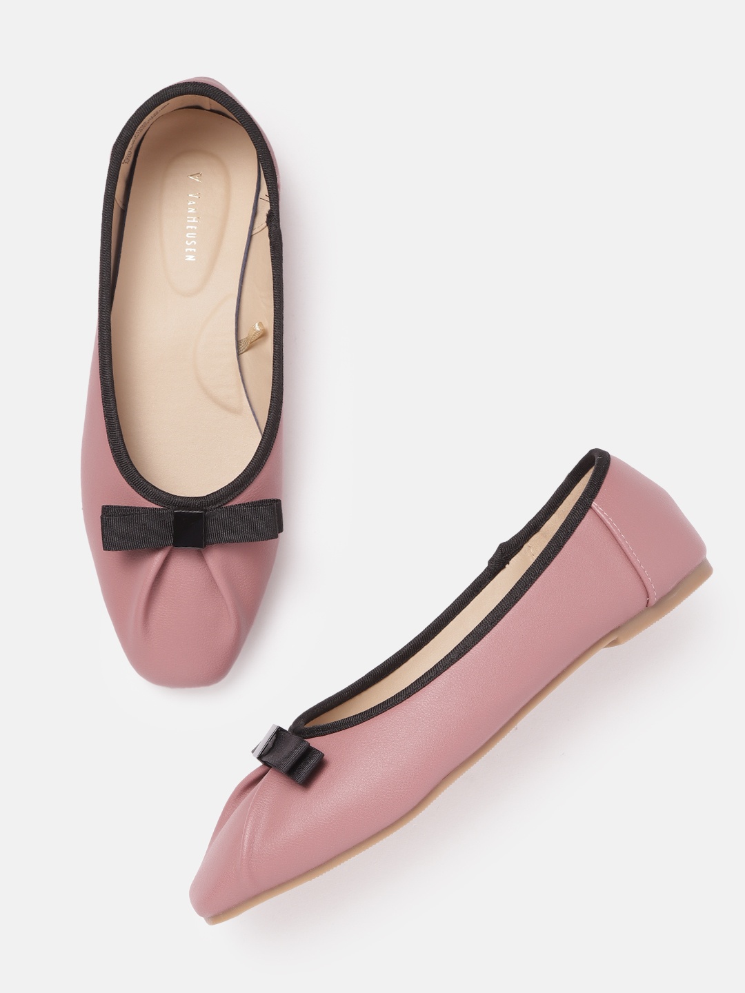 

Van Heusen Woman Solid Ballerinas with Bows Detail, Rose