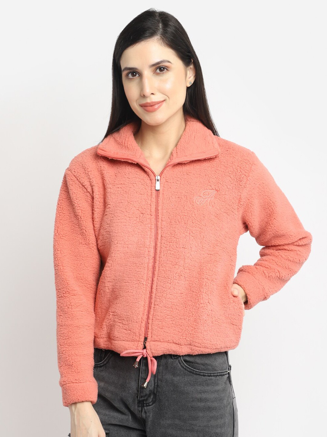 

ANTI CULTURE Women Peach-Coloured Sweatshirt