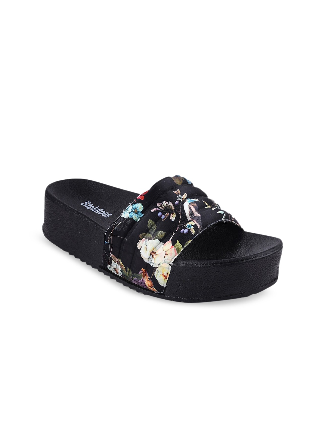 

Stelatoes Women Black Printed Flats