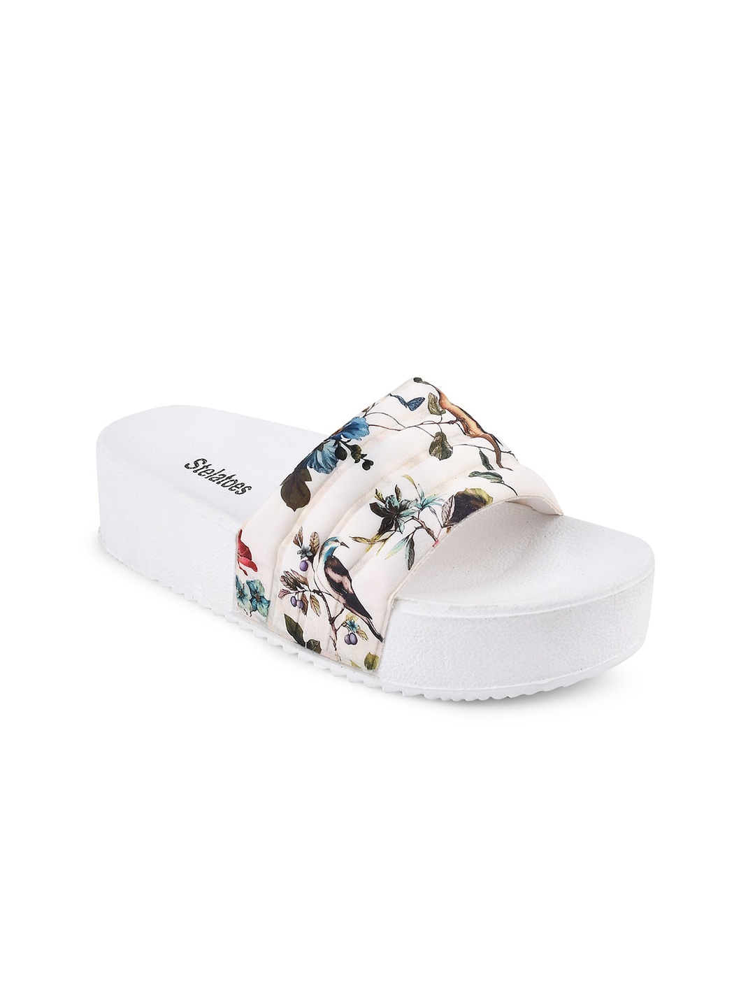 

Stelatoes Women White Printed Casual Flats