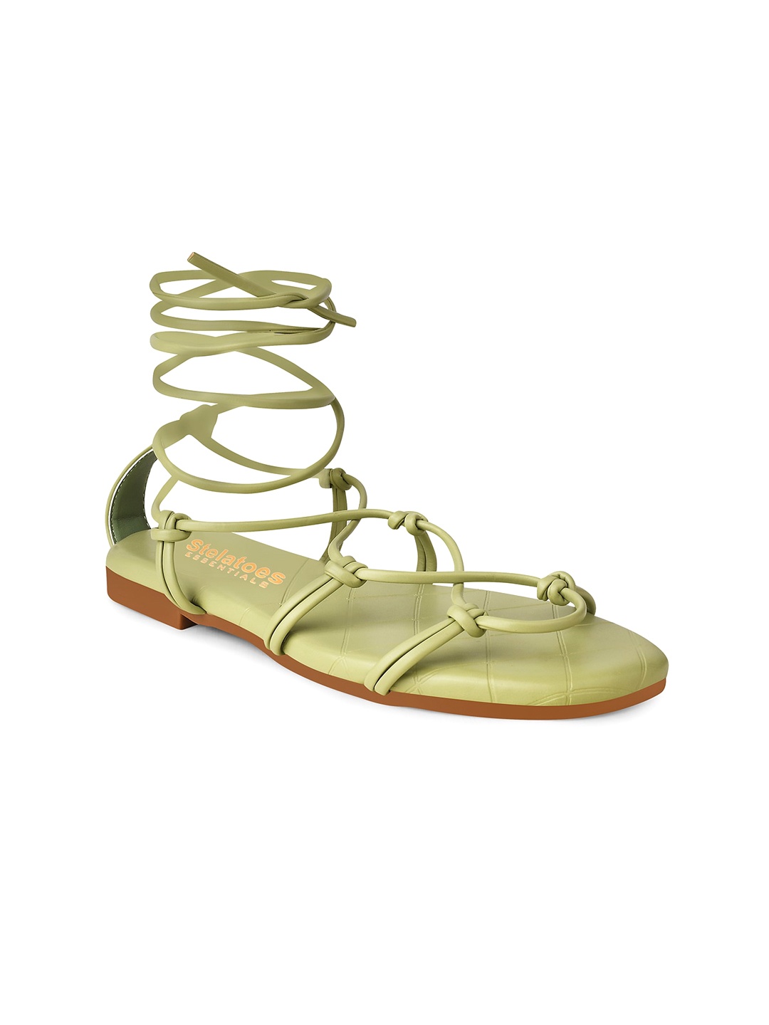 

Stelatoes Women Green Gladiator Flat