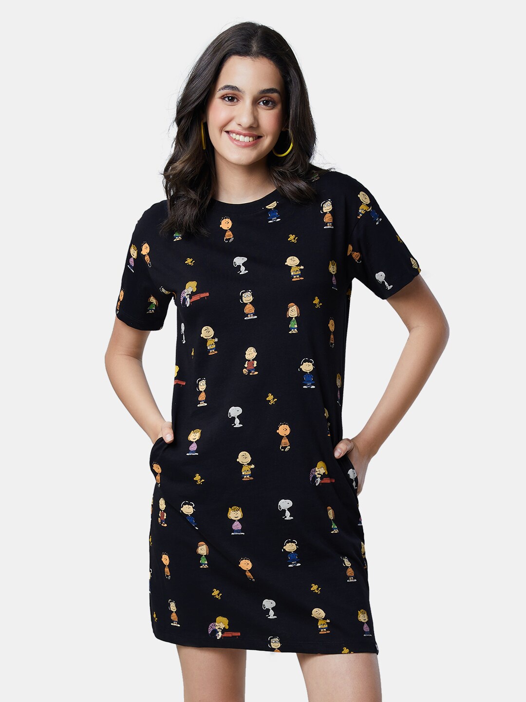 

The Souled Store Women Black A-Line Dress
