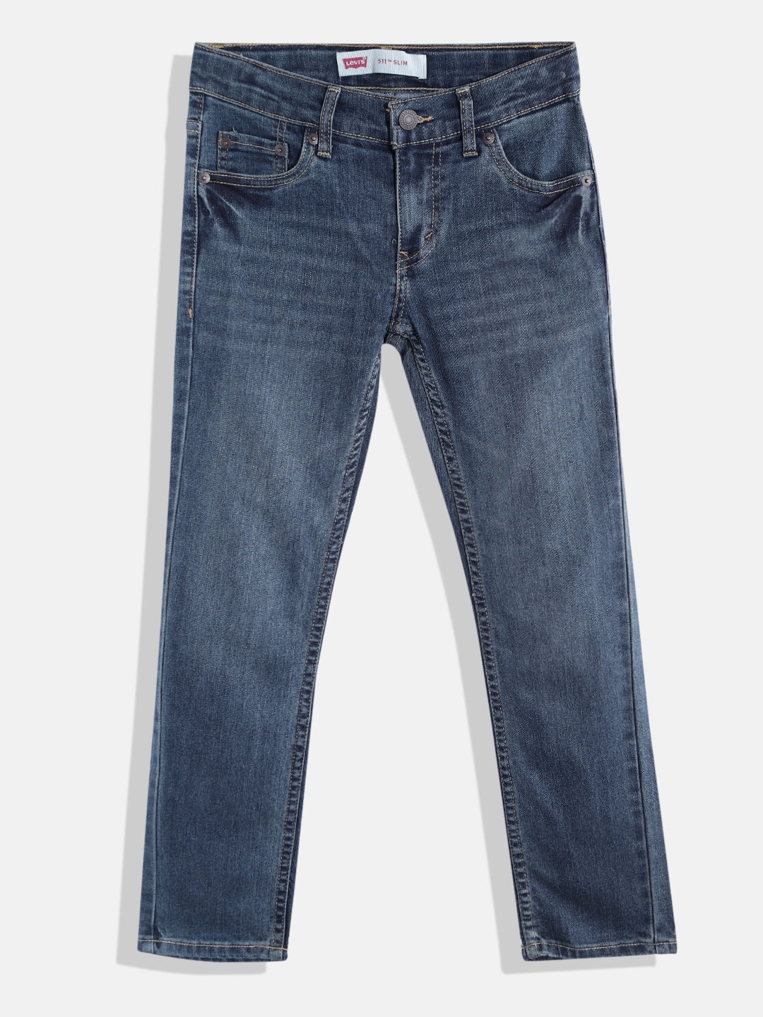 

Levis Boys Blue Slim Fit Light Fade Stretchable Jeans