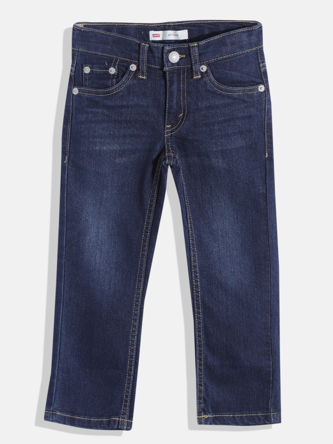 

Levis Boys Navy Blue Slim Fit Light Fade Stretchable Jeans