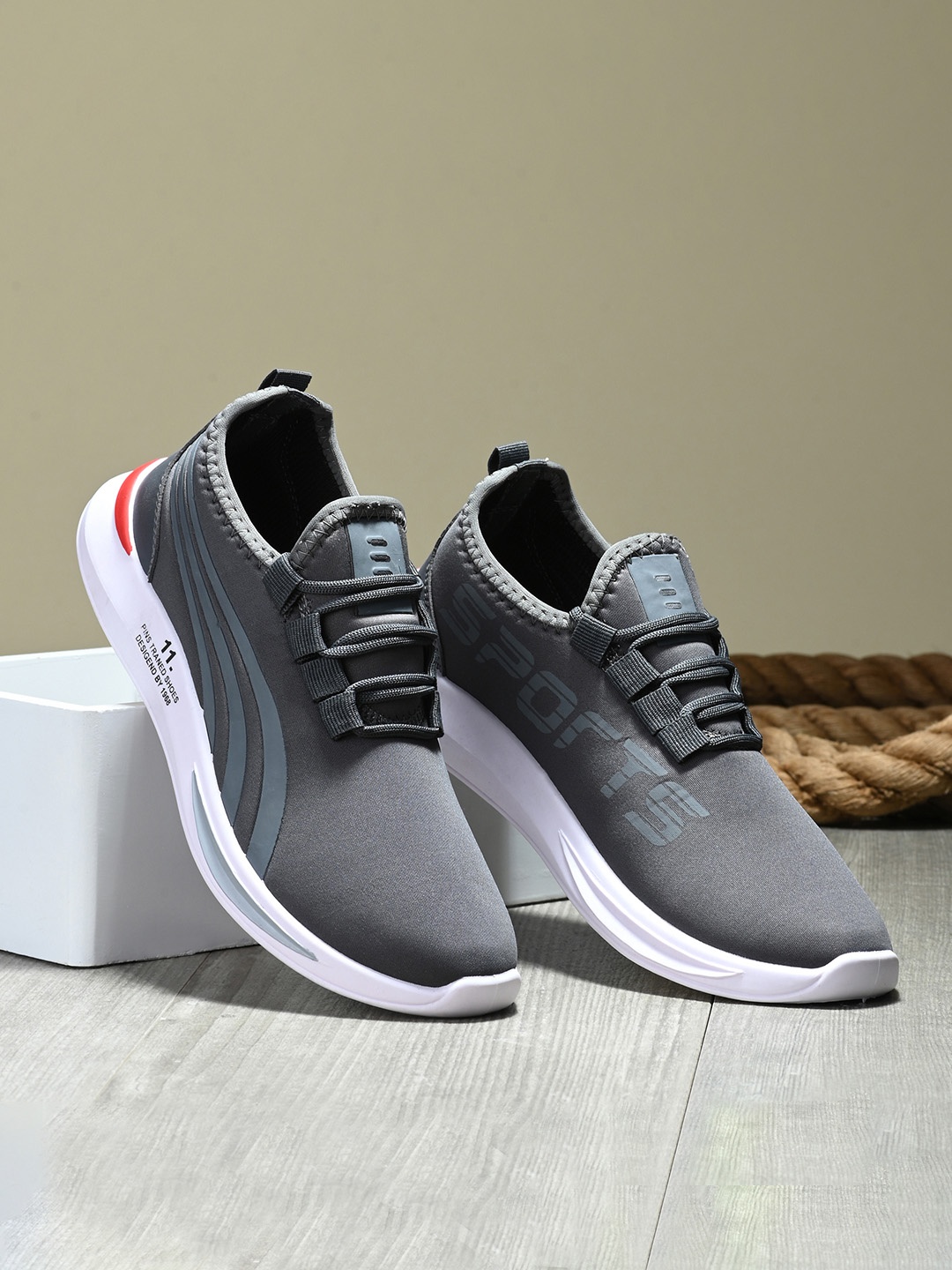 

BIRDE Men Grey Sneakers