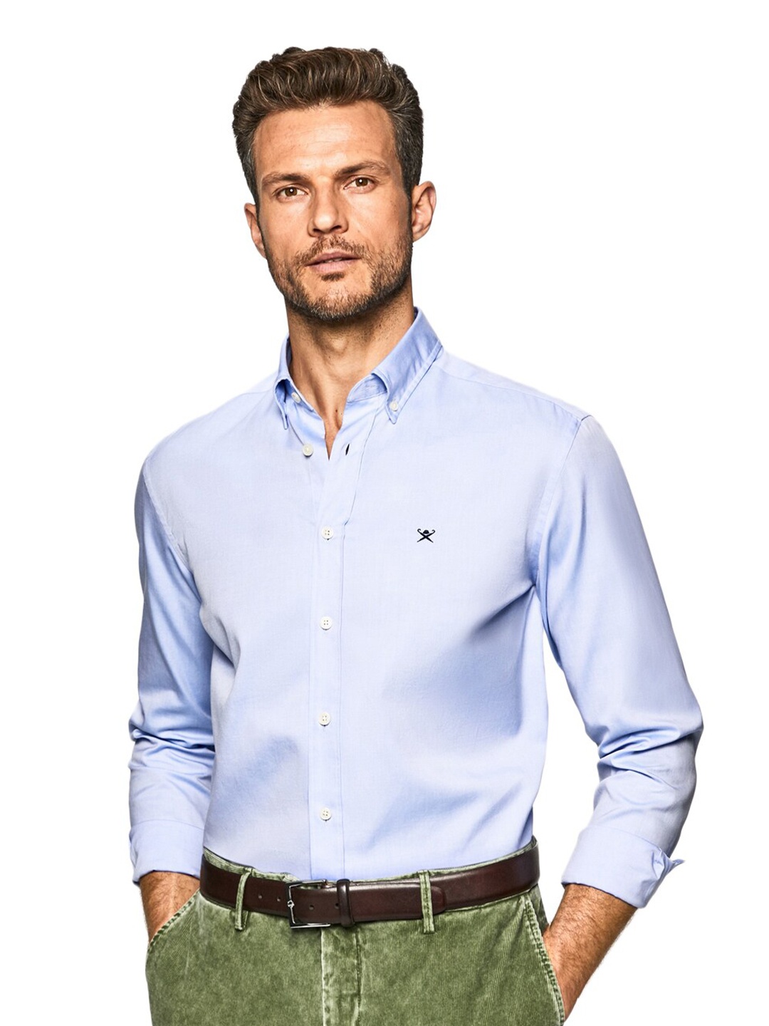 

HACKETT LONDON Men Blue Casual Shirt
