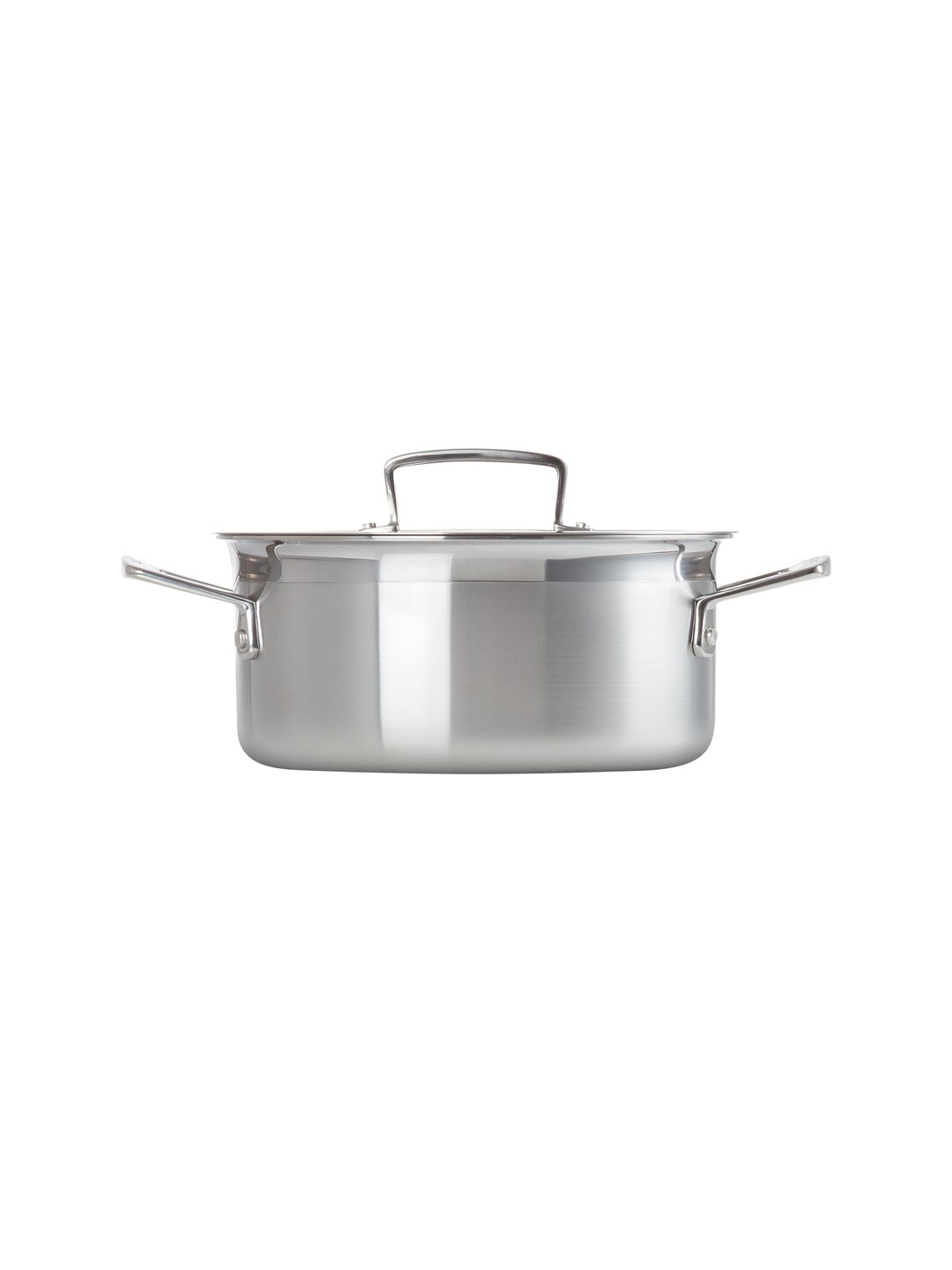 

LE CREUSET Steel-toned Induction Base Stainless Steel 3ply Casserole Cookware