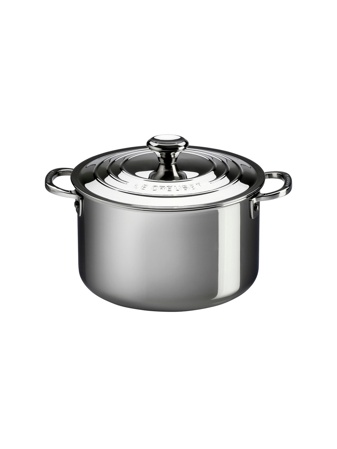

LE CREUSET Steel-Coloured Induction Base Stainless Steel Stockpot with Lid