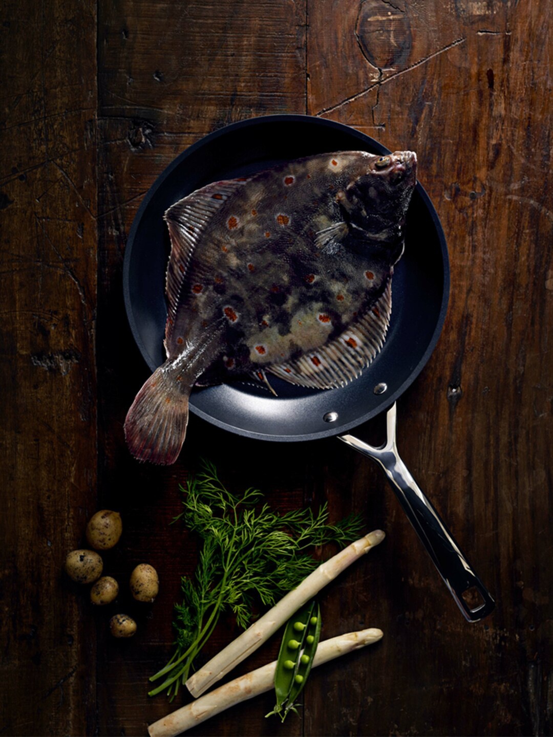 

LE CREUSET Induction Base Stainless Steel Frying Pan