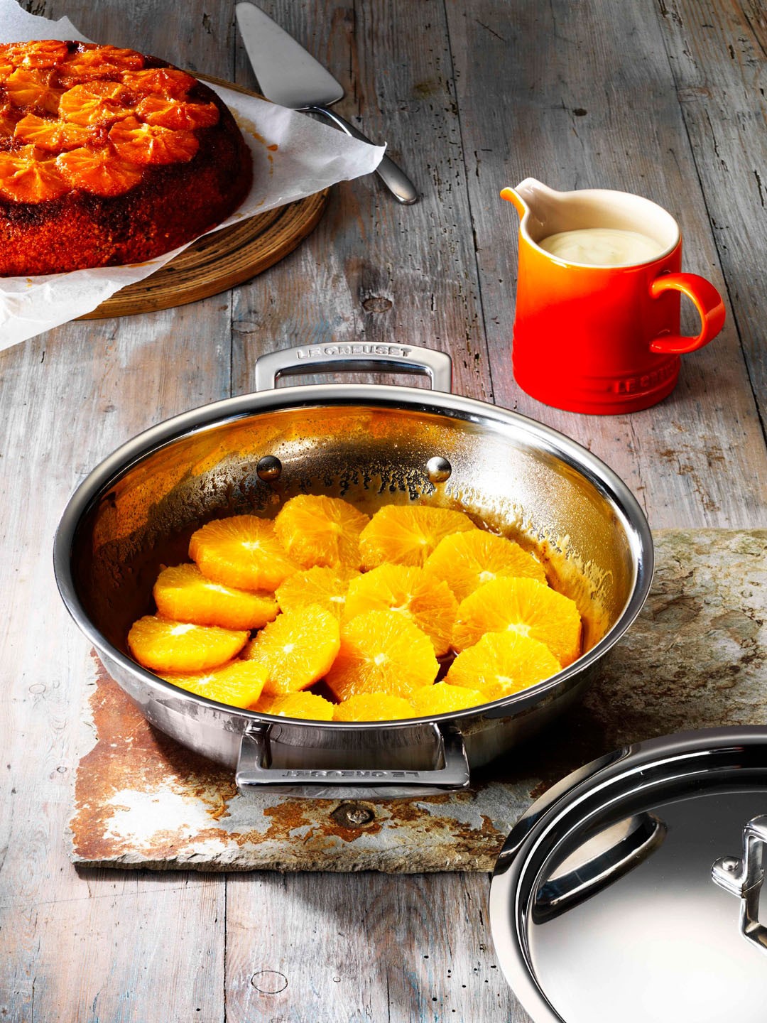 

LE CREUSET Steel-Toned Induction Base Stainless Steel Shallow Casserole