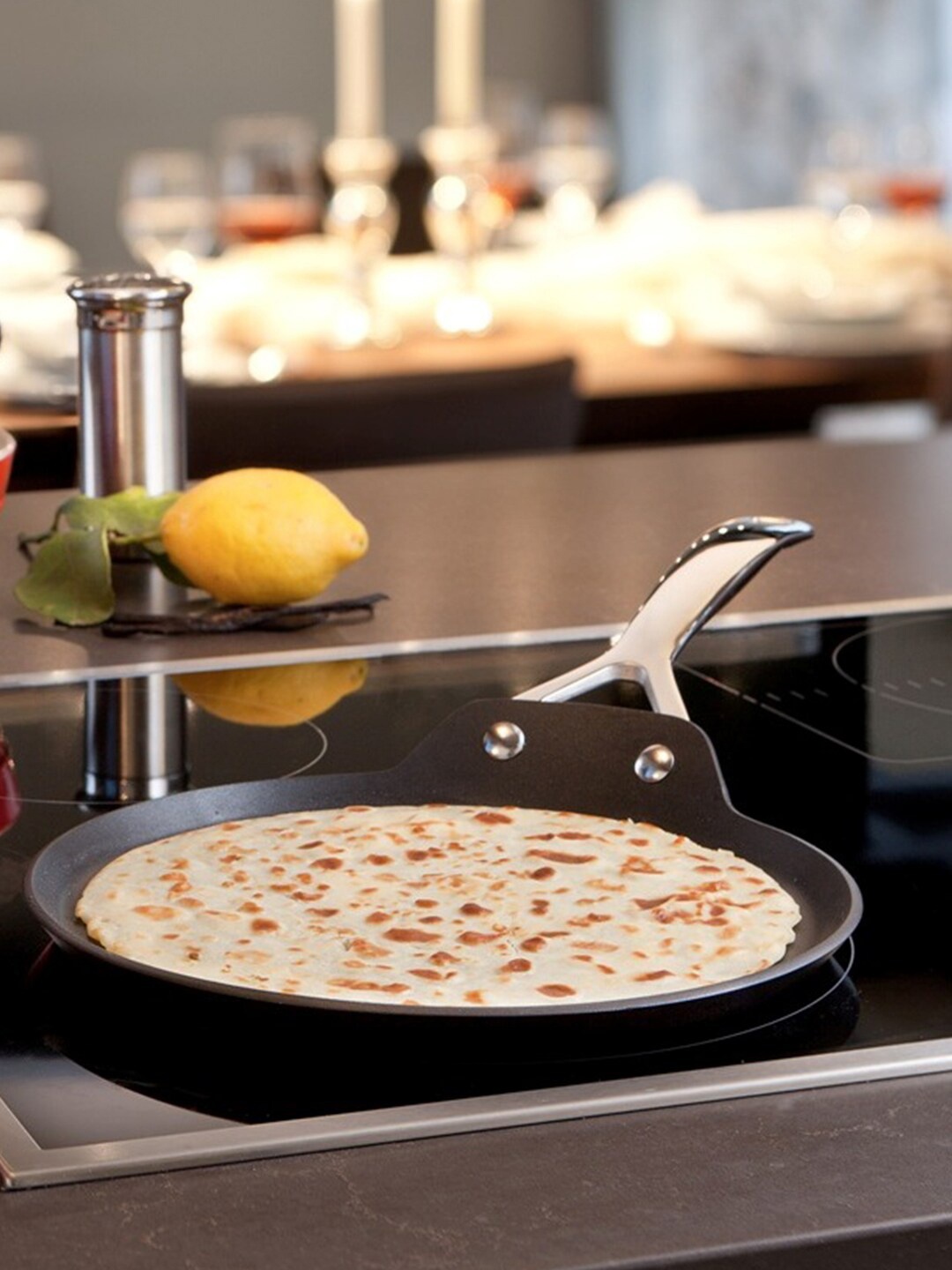 

LE CREUSET Black Induction Base Stainless Steel Tava Pan