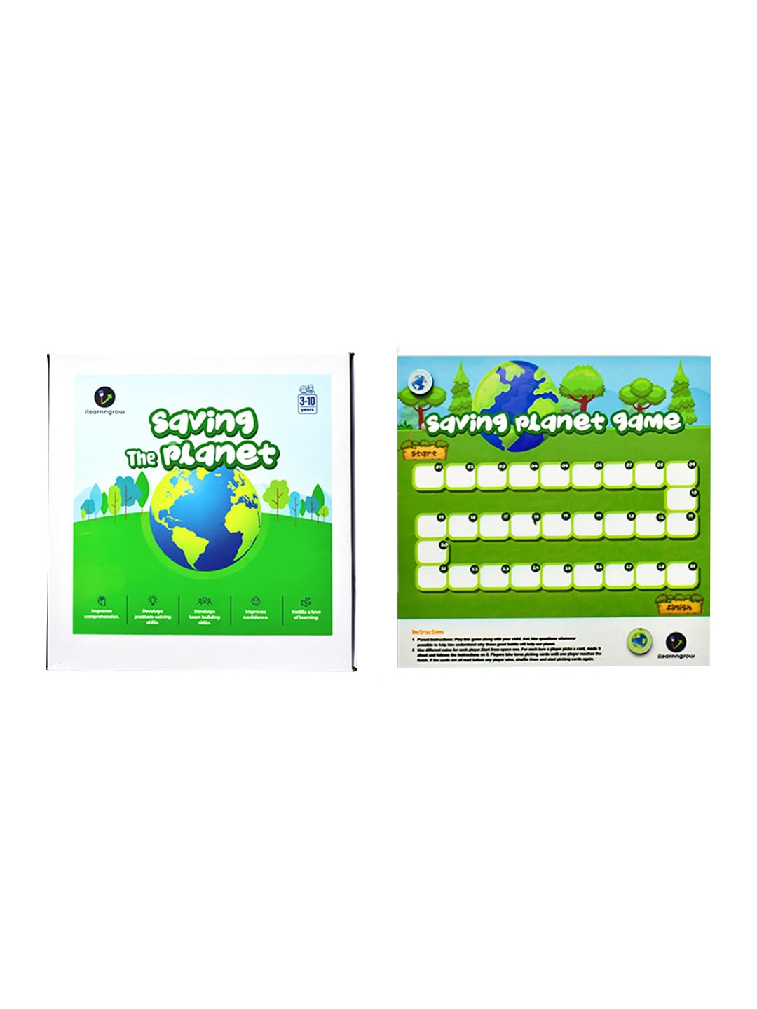 

ilearnngrow Kids Green Animal Puzzle, Na