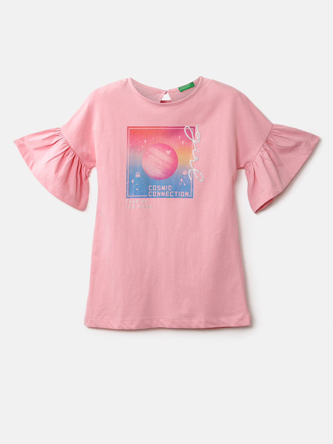 

United Colors of Benetton Girls Pink T-shirt Dress