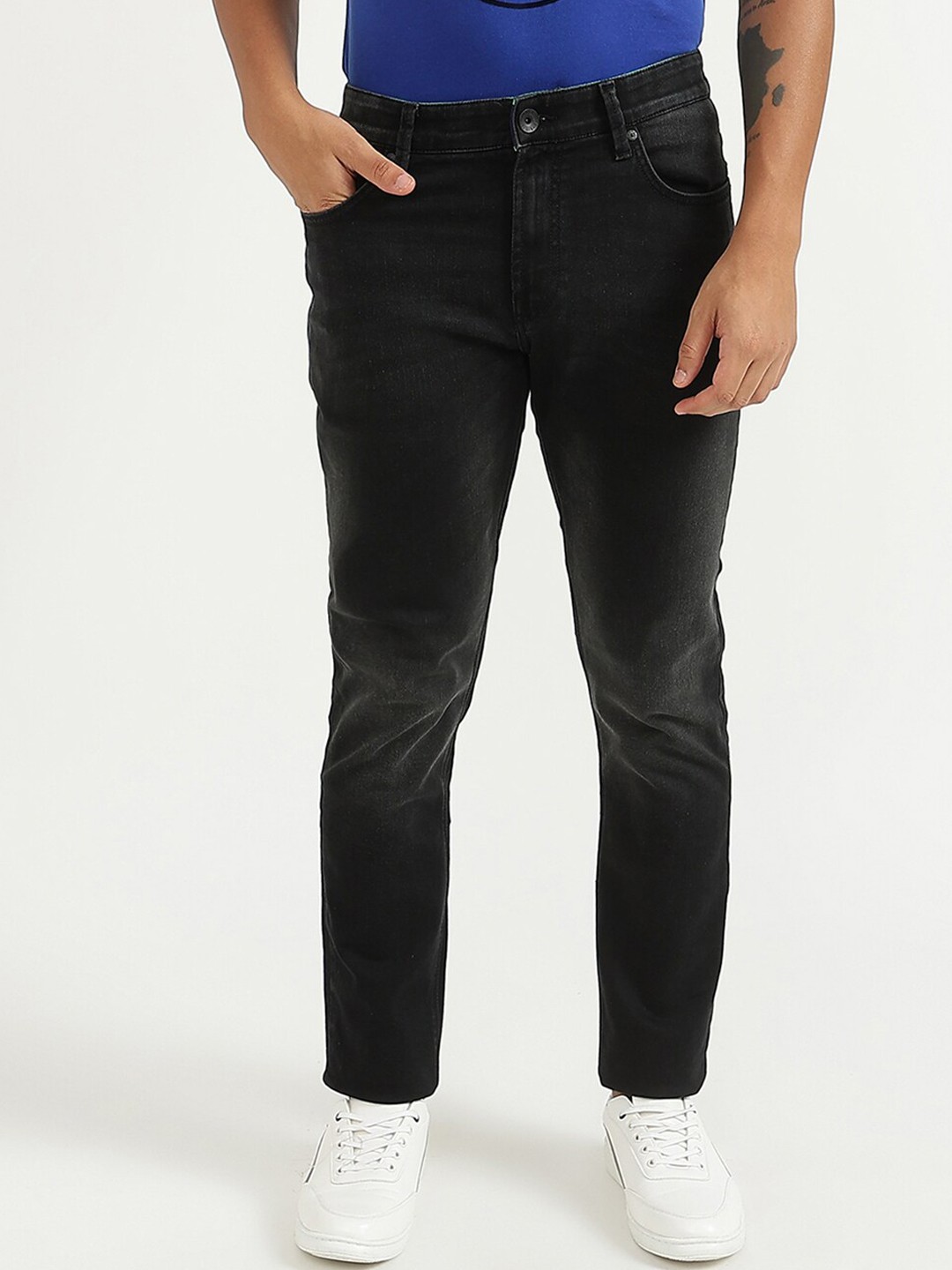 

United Colors of Benetton Men Black Skinny Fit Jeans