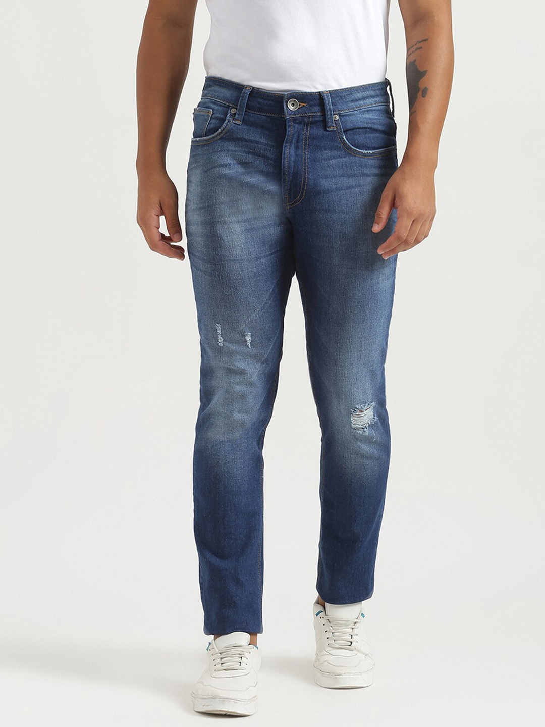 

United Colors of Benetton Men Blue Slim Fit Stretchable Jeans